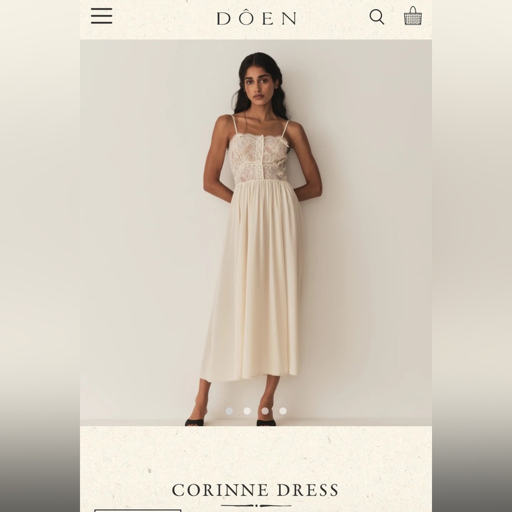 *ISO* Doen Corinne dress - mother of pearl